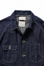 画像をギャラリービューアに読み込む, FULLCOUNT x N/07 exclusive COVER ALL JACKET / 10.5oz Zimbabwe Denim (INDIGO BLUE / ONE WASHED)