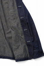 画像をギャラリービューアに読み込む, FULLCOUNT x N/07 exclusive COVER ALL JACKET / 10.5oz Zimbabwe Denim (INDIGO BLUE / ONE WASHED)