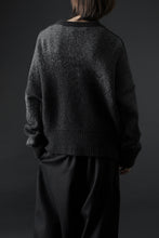 画像をギャラリービューアに読み込む, ISABEL BENENATO Yak Cardigan with Shaded Jacquard in Two Colours (GRAPHITE)