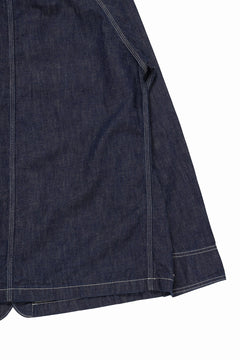 画像をギャラリービューアに読み込む, FULLCOUNT x N/07 exclusive COVER ALL JACKET / 10.5oz Zimbabwe Denim (INDIGO BLUE / ONE WASHED)