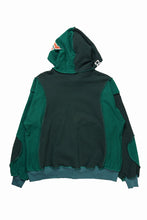 Load image into Gallery viewer, CHANGES REMAKE PANELED HOODIE (MULTI GREEN #A)