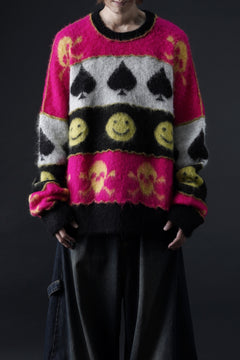 画像をギャラリービューアに読み込む, ISABEL BENENATO Wool Jacquarrd Intarsia Knit Jumper (MIX)
