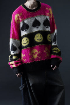 画像をギャラリービューアに読み込む, ISABEL BENENATO Wool Jacquarrd Intarsia Knit Jumper (MIX)