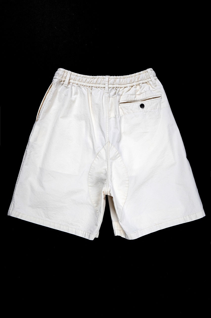 Load image into Gallery viewer, sus-sous cargo shorts / organic cotton silk nepped weather (WHITE)