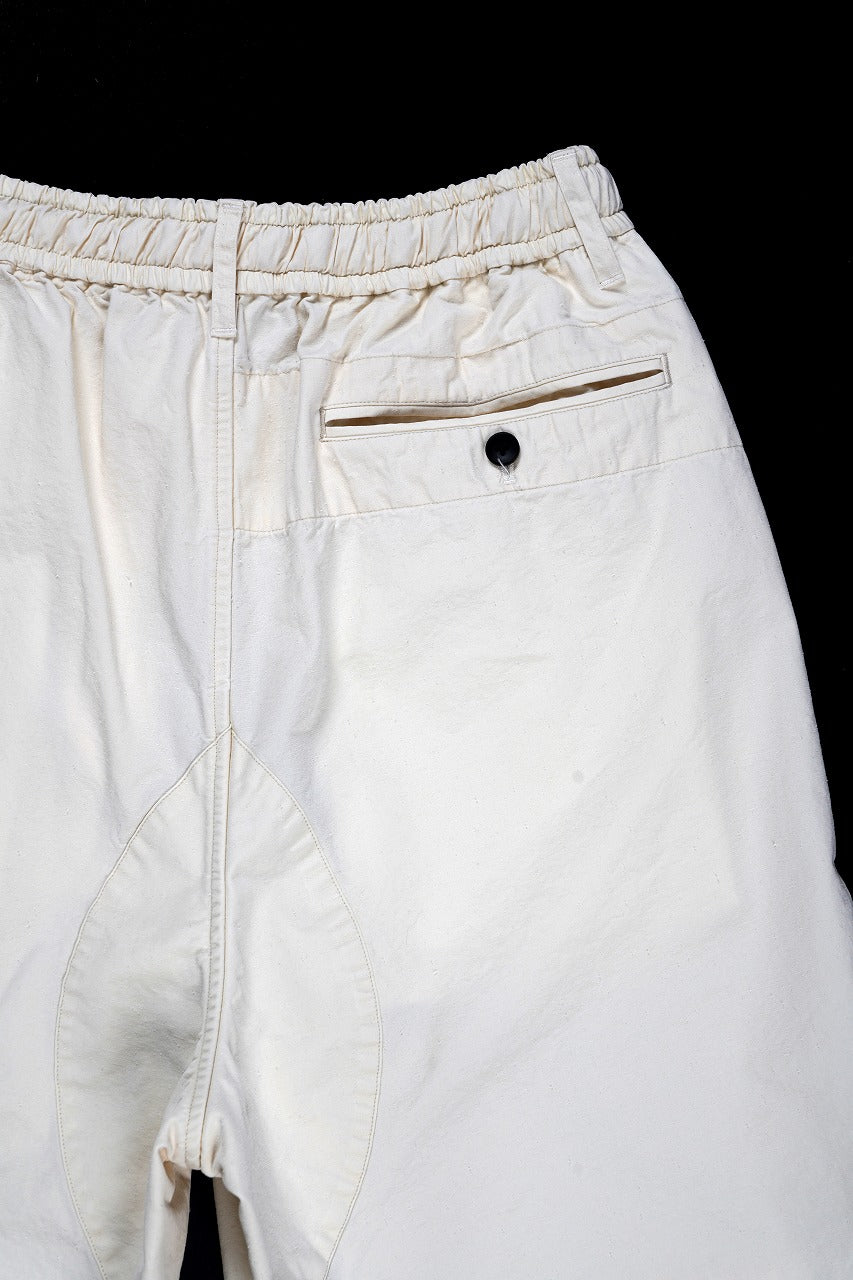 Load image into Gallery viewer, sus-sous cargo shorts / organic cotton silk nepped weather (WHITE)