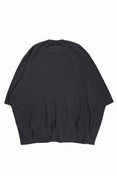 画像をギャラリービューアに読み込む, A.F ARTEFACT DOLMAN LOOSEY T-SHIRT  / WAFFLE KNIT JERSEY (CHARCOAL)