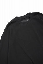 画像をギャラリービューアに読み込む, A.F ARTEFACT DOLMAN LOOSEY T-SHIRT  / WAFFLE KNIT JERSEY (BLACK)