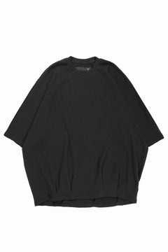 画像をギャラリービューアに読み込む, A.F ARTEFACT DOLMAN LOOSEY T-SHIRT  / WAFFLE KNIT JERSEY (BLACK)