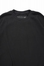 画像をギャラリービューアに読み込む, A.F ARTEFACT DOLMAN LOOSEY T-SHIRT  / WAFFLE KNIT JERSEY (BLACK)
