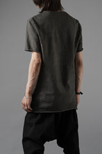 Load image into Gallery viewer, black crow x LOOM exclusive short sleeve tops / dyed medium cotton jersey (中墨)