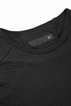 画像をギャラリービューアに読み込む, A.F ARTEFACT MULTI PANEL SLIMFIT T-SHIRT / SOFT DOUBLEFACE (BLACK)
