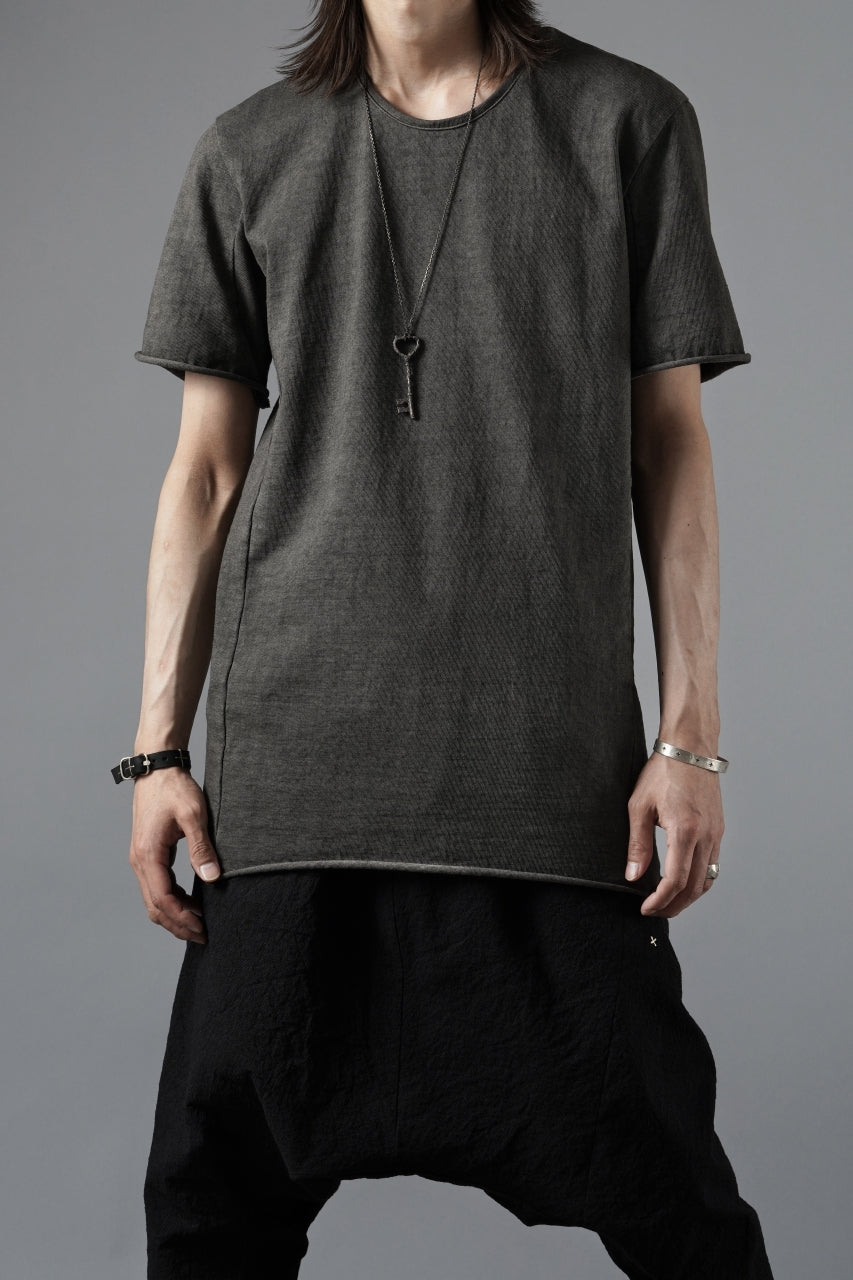 Load image into Gallery viewer, black crow x LOOM exclusive short sleeve tops / dyed medium cotton jersey (中墨)