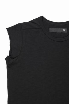 画像をギャラリービューアに読み込む, A.F ARTEFACT CUT SLEEVE T-SHIRT / SLAB L.JERSEY (BLACK)