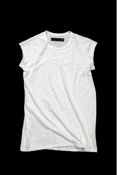 画像をギャラリービューアに読み込む, A.F ARTEFACT CUT SLEEVE T-SHIRT / SLAB L.JERSEY (WHITE)