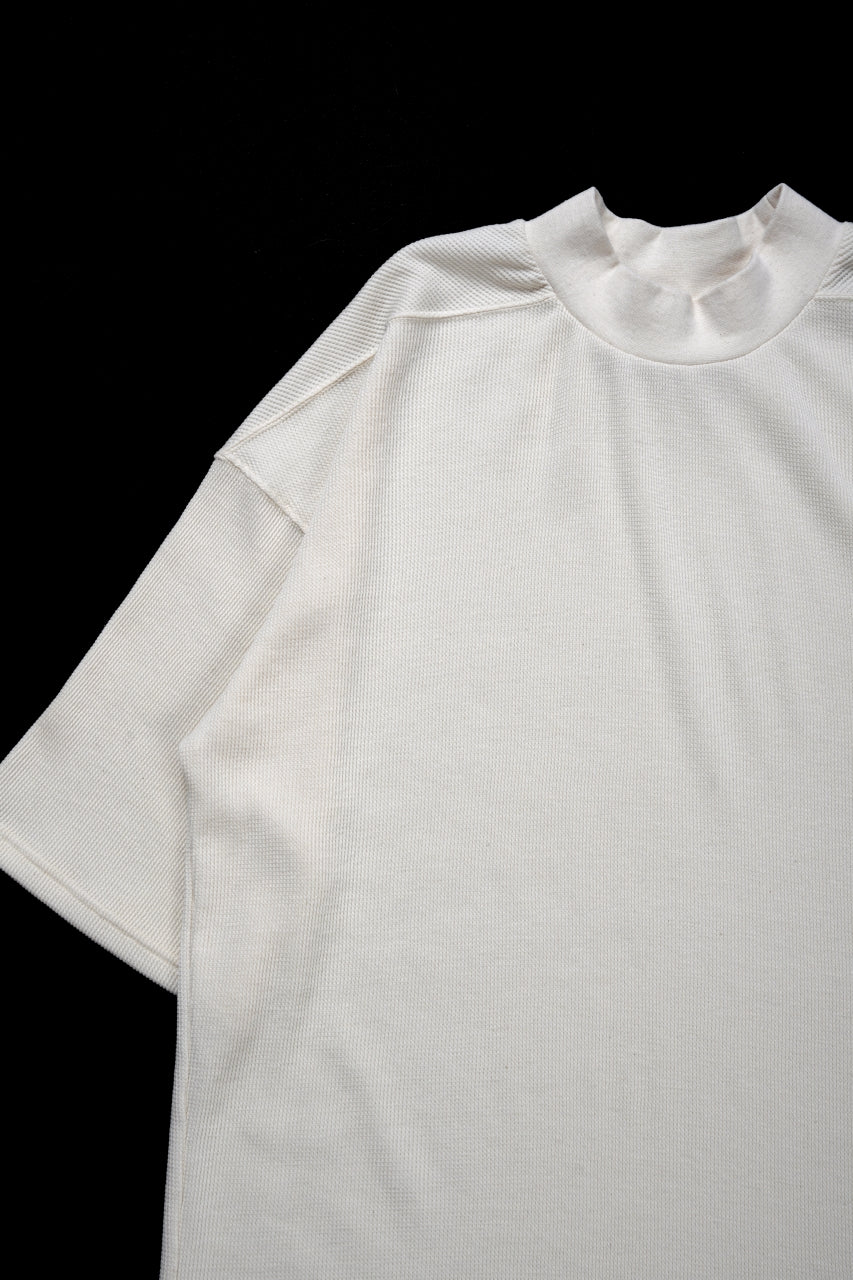 画像をギャラリービューアに読み込む, A.F ARTEFACT JUMBO T-SHIRT  / WAFFLE KNIT JERSEY (WHITE)