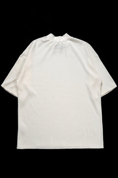 画像をギャラリービューアに読み込む, A.F ARTEFACT JUMBO T-SHIRT  / WAFFLE KNIT JERSEY (WHITE)