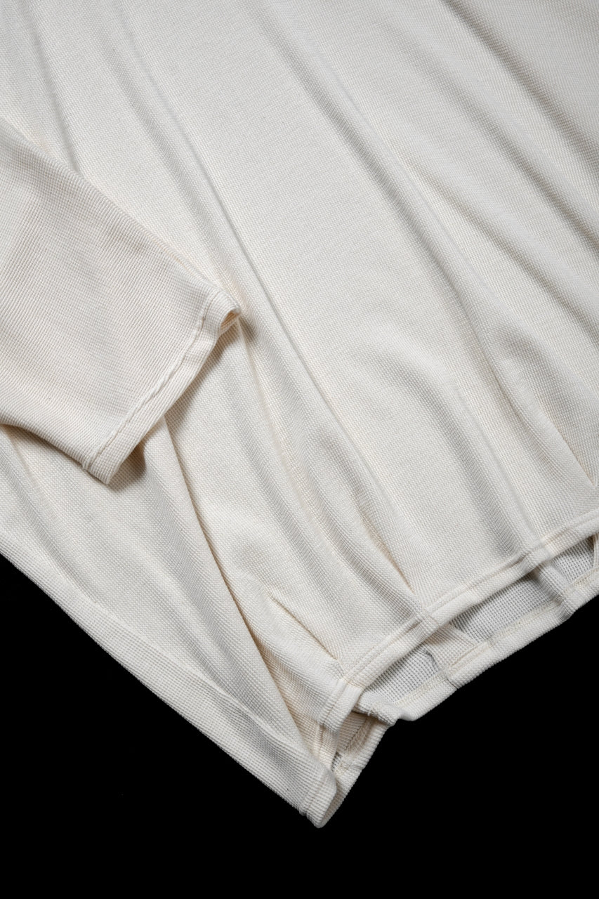 画像をギャラリービューアに読み込む, A.F ARTEFACT DOLMAN LOOSEY T-SHIRT  / WAFFLE KNIT JERSEY (WHITE)