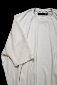 画像をギャラリービューアに読み込む, A.F ARTEFACT DOLMAN LOOSEY T-SHIRT  / WAFFLE KNIT JERSEY (WHITE)