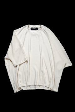 画像をギャラリービューアに読み込む, A.F ARTEFACT DOLMAN LOOSEY T-SHIRT  / WAFFLE KNIT JERSEY (WHITE)