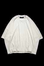 画像をギャラリービューアに読み込む, A.F ARTEFACT DOLMAN LOOSEY T-SHIRT  / WAFFLE KNIT JERSEY (WHITE)