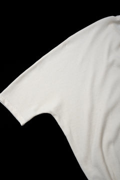 画像をギャラリービューアに読み込む, A.F ARTEFACT DOLMAN LOOSEY T-SHIRT  / WAFFLE KNIT JERSEY (WHITE)