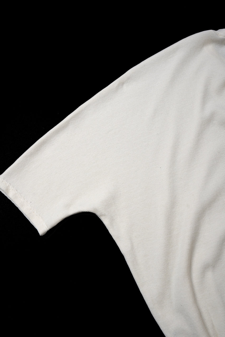 画像をギャラリービューアに読み込む, A.F ARTEFACT DOLMAN LOOSEY T-SHIRT  / WAFFLE KNIT JERSEY (WHITE)
