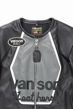 画像をギャラリービューアに読み込む, ISAMU KATAYAMA BACKLASH xx VANSON MONOTONE STAR JACKET #TYPE-B (BLACK x GRAY x WHITE)
