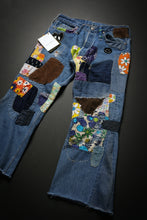 画像をギャラリービューアに読み込む, READYMADE HIPPIE DENIM PANTS / VINTAGE REMAKE + ART CRAFT (BLUE)