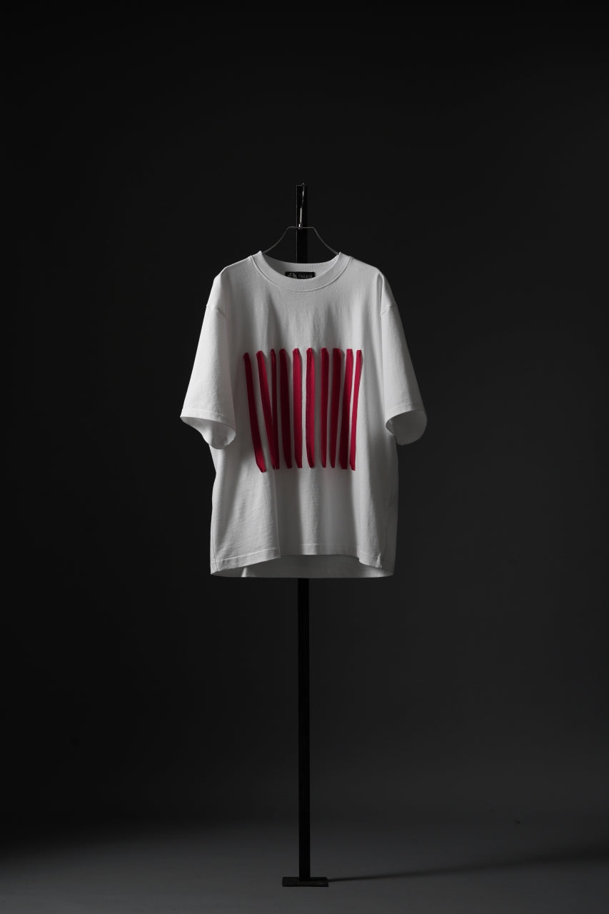 画像をギャラリービューアに読み込む, OBLADI BARCODE T SHIRT IN WHITE (WHITE)