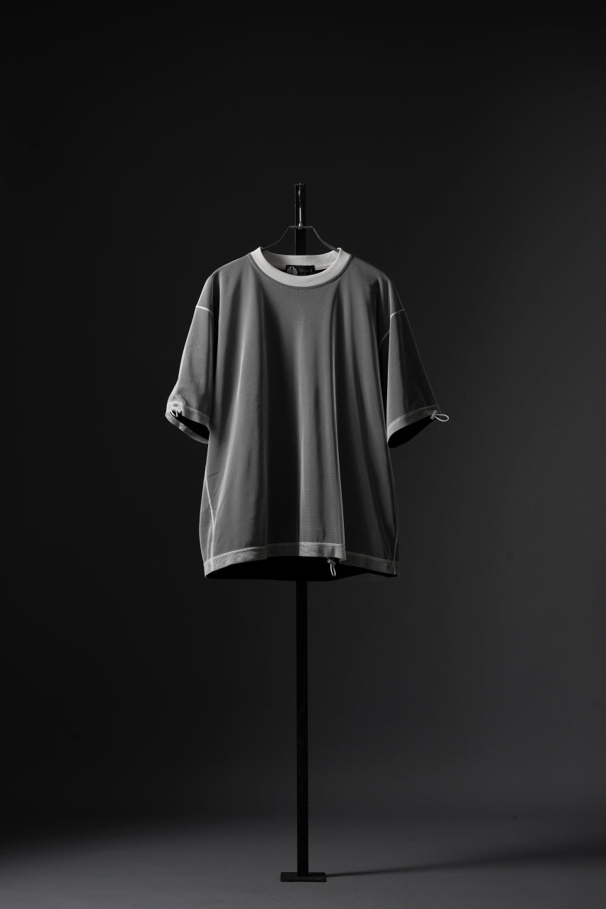 画像をギャラリービューアに読み込む, OBLADI TWO LAYER T SHIRT IN BLACK WITH WHITE MESH (BLACK)