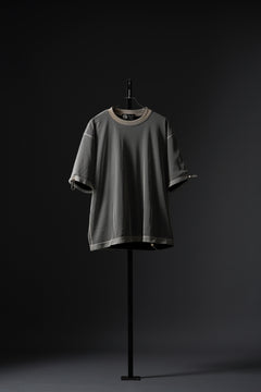 画像をギャラリービューアに読み込む, OBLADI TWO LAYER T SHIRT IN BLACK WITH BEIGE MESH (BLACK)