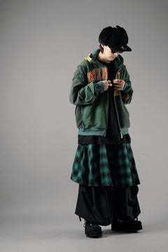 画像をギャラリービューアに読み込む, CHANGES REMAKE PANELED HOODIE (MULTI GREEN #B)