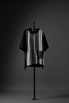 画像をギャラリービューアに読み込む, OBLADI TWO LAYER FRINGE CUT T SHIRT WITH JEANS POCKET (BLACK)