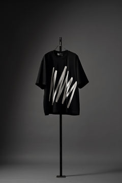 画像をギャラリービューアに読み込む, OBLADI BARCODE ZIGZAG T SHIRT (BLACK)