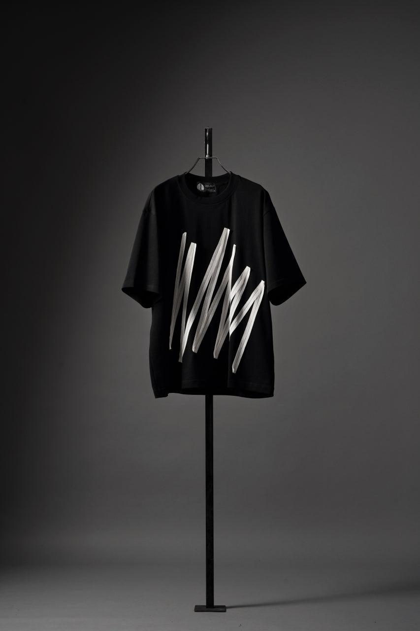 画像をギャラリービューアに読み込む, OBLADI BARCODE ZIGZAG T SHIRT (BLACK)