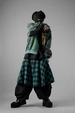 画像をギャラリービューアに読み込む, CHANGES REMAKE PANELED HOODIE (MULTI GREEN #B)