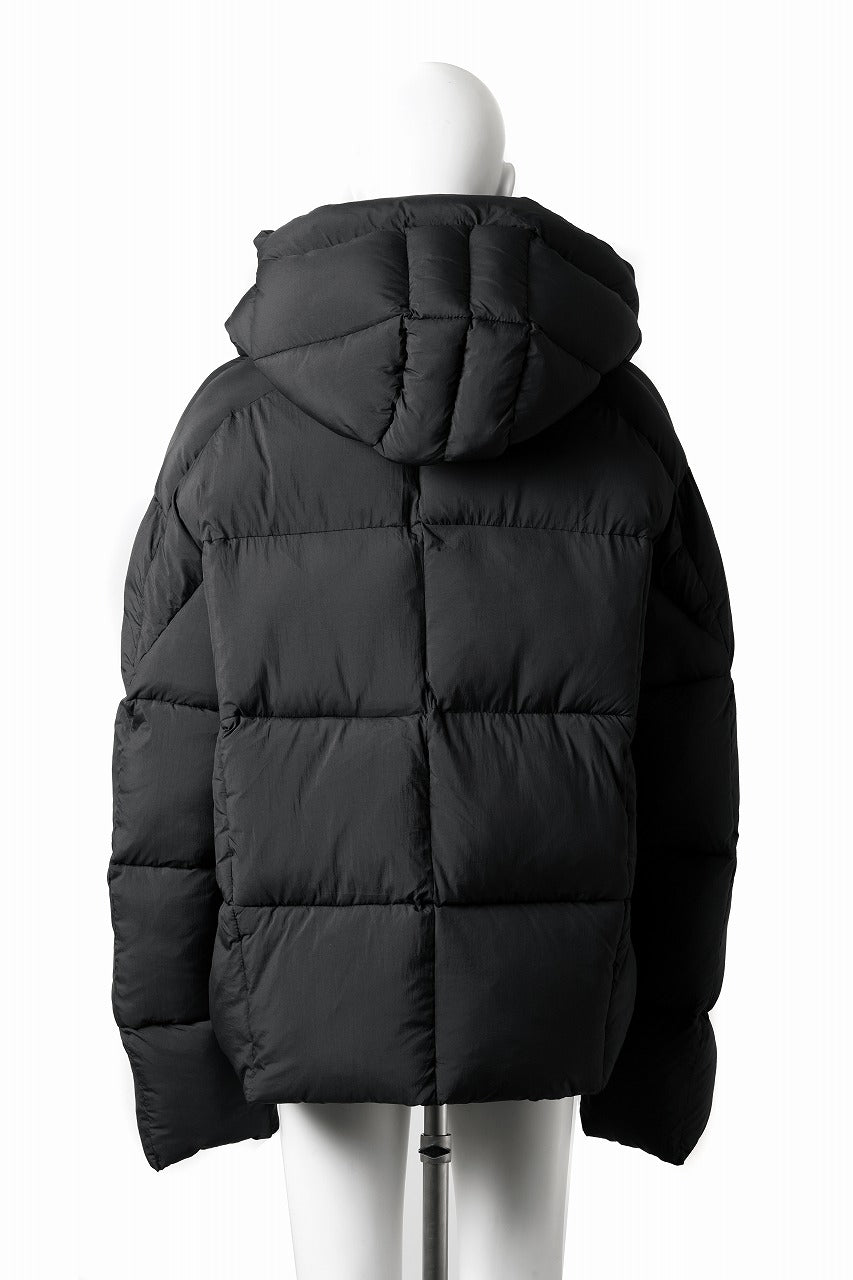 画像をギャラリービューアに読み込む, thom/krom BIG HOODIE OVERSIZED JACKET / WARM PUFFER (BLACK)
