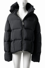 画像をギャラリービューアに読み込む, thom/krom BIG HOODIE OVERSIZED JACKET / WARM PUFFER (BLACK)