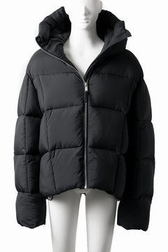 画像をギャラリービューアに読み込む, thom/krom BIG HOODIE OVERSIZED JACKET / WARM PUFFER (BLACK)