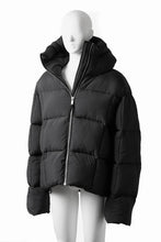 画像をギャラリービューアに読み込む, thom/krom BIG HOODIE OVERSIZED JACKET / WARM PUFFER (BLACK)