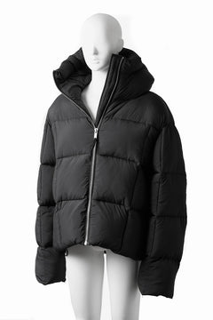 画像をギャラリービューアに読み込む, thom/krom BIG HOODIE OVERSIZED JACKET / WARM PUFFER (BLACK)