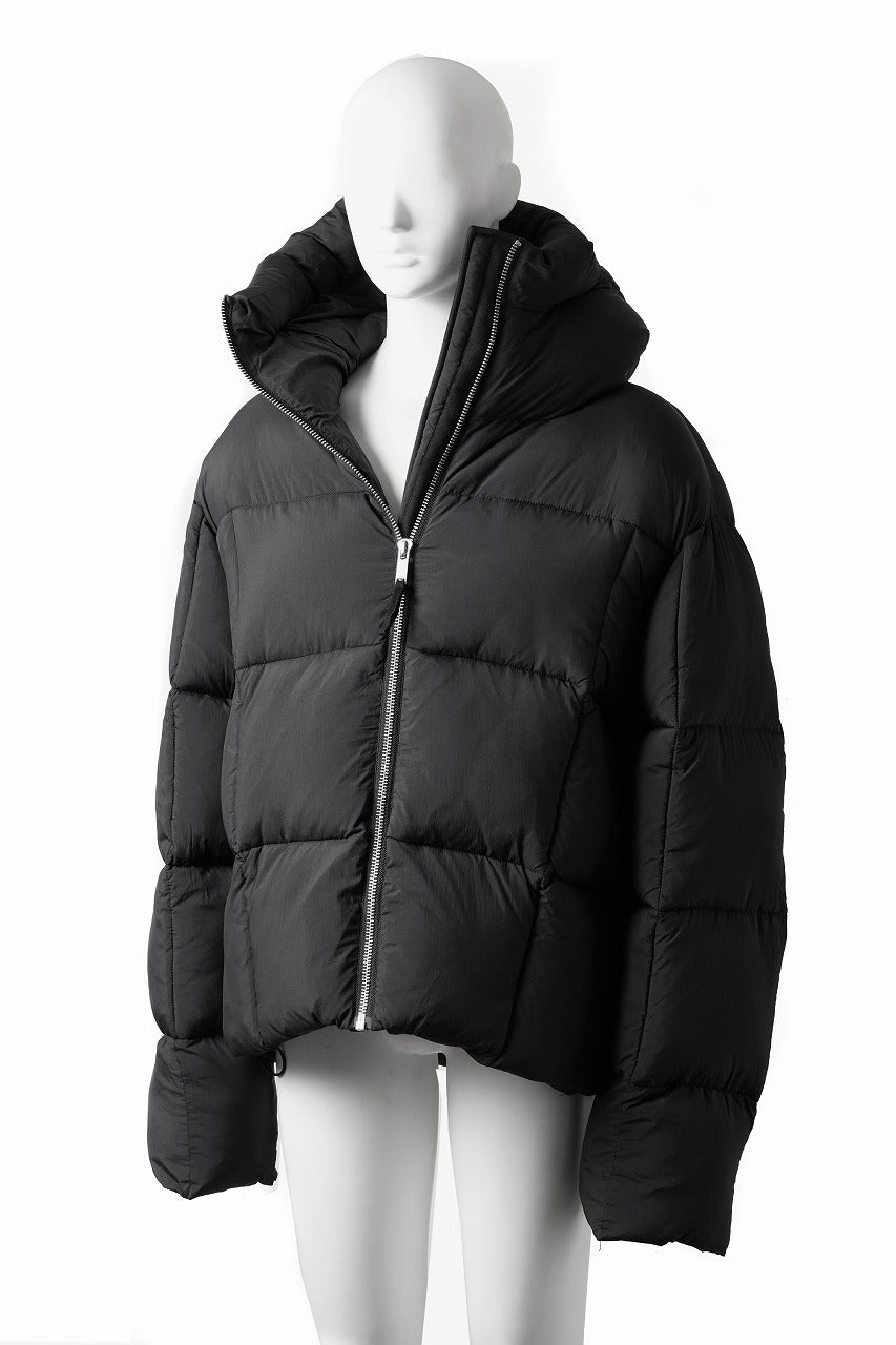 画像をギャラリービューアに読み込む, thom/krom BIG HOODIE OVERSIZED JACKET / WARM PUFFER (BLACK)