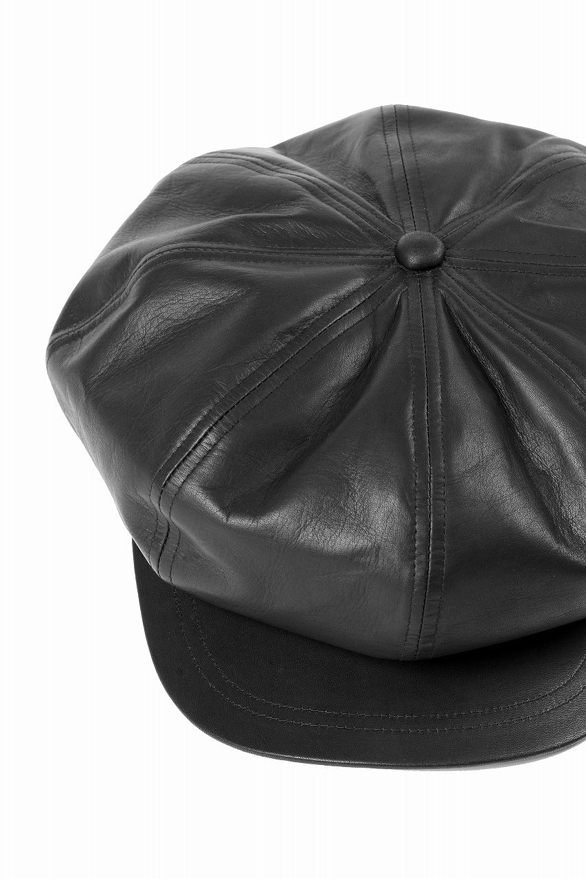 画像をギャラリービューアに読み込む, ISAMU KATAYAMA BACKLASH CASQUETTE / MONOCHROME LUXURY STEER (BLACK)