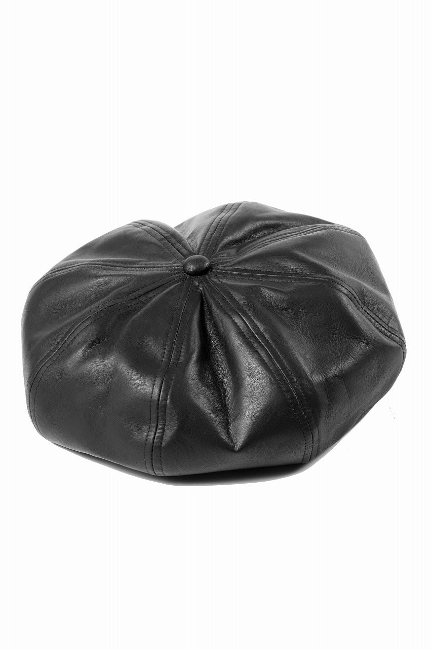 画像をギャラリービューアに読み込む, ISAMU KATAYAMA BACKLASH CASQUETTE / MONOCHROME LUXURY STEER (BLACK)