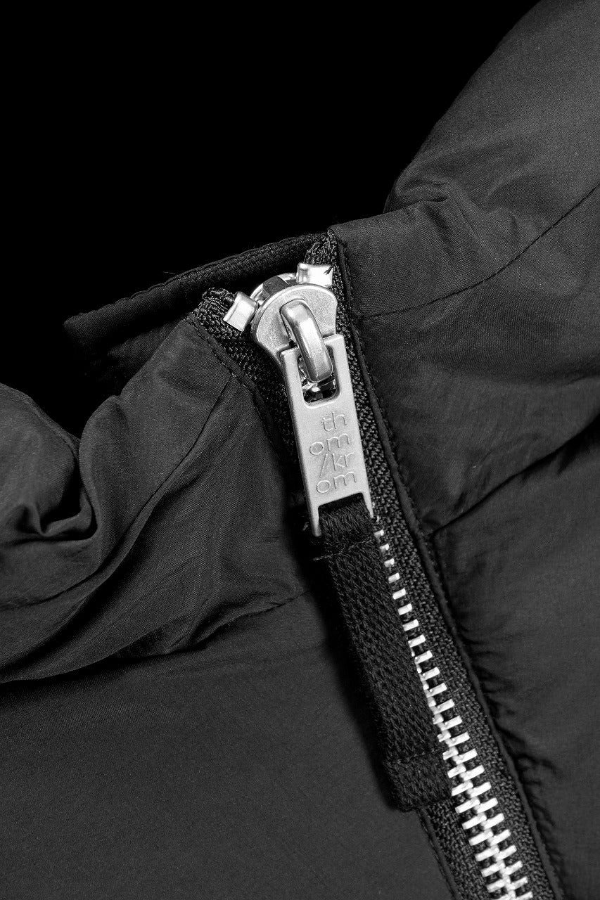 画像をギャラリービューアに読み込む, thom/krom BIG HOODIE OVERSIZED VEST / WARM PUFFER (BLACK)