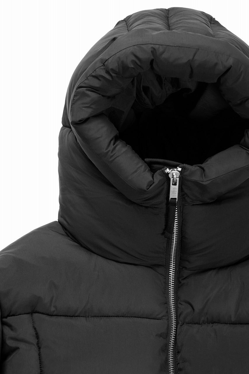 画像をギャラリービューアに読み込む, thom/krom BIG HOODIE OVERSIZED JACKET / WARM PUFFER (BLACK)