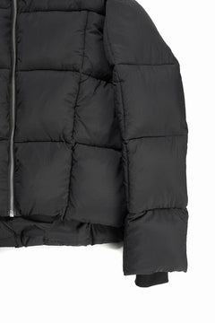 画像をギャラリービューアに読み込む, thom/krom BIG HOODIE OVERSIZED JACKET / WARM PUFFER (BLACK)