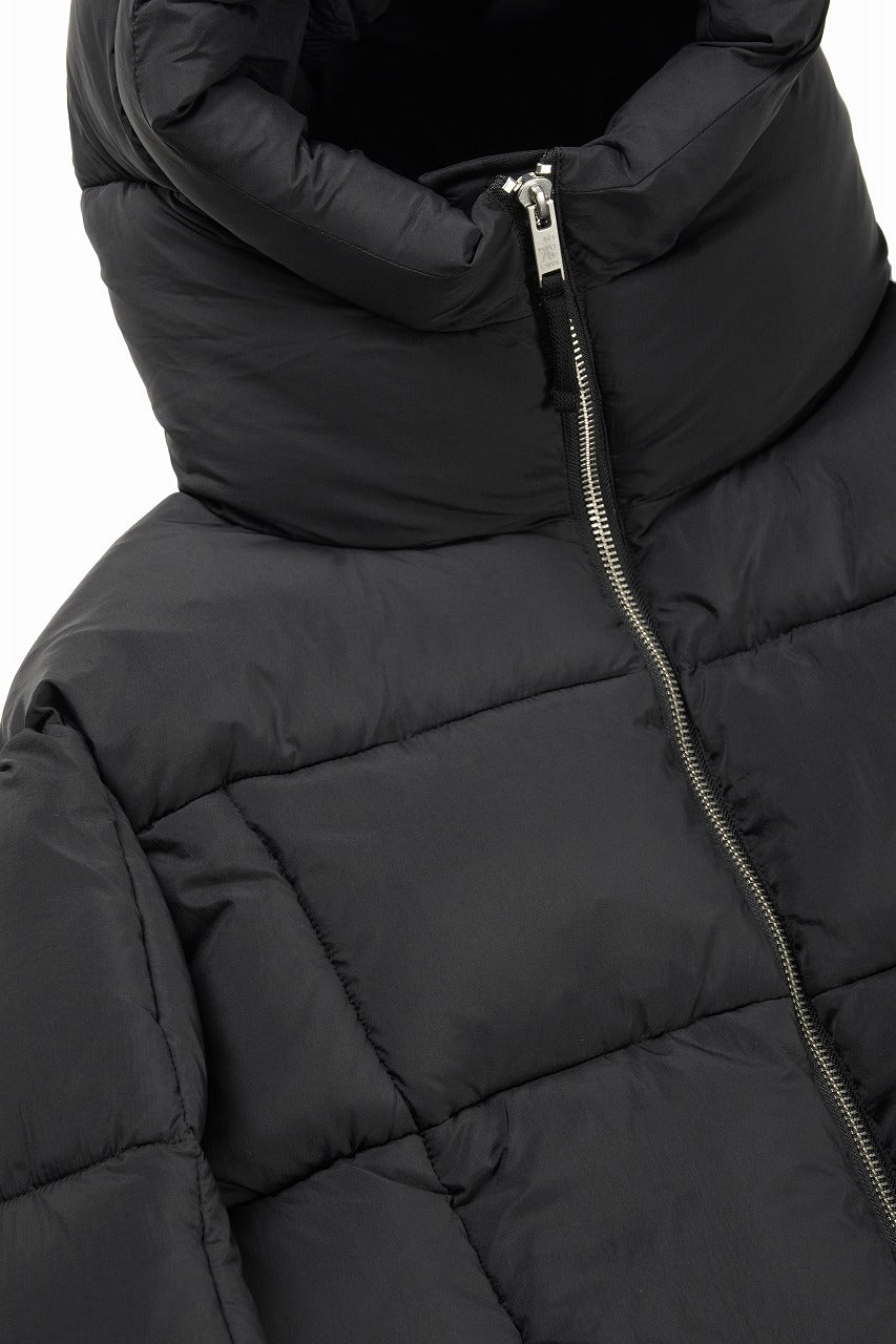 画像をギャラリービューアに読み込む, thom/krom BIG HOODIE OVERSIZED JACKET / WARM PUFFER (BLACK)