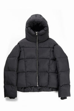 画像をギャラリービューアに読み込む, thom/krom BIG HOODIE OVERSIZED JACKET / WARM PUFFER (BLACK)