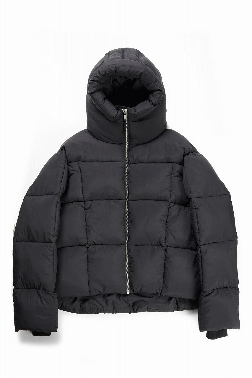 画像をギャラリービューアに読み込む, thom/krom BIG HOODIE OVERSIZED JACKET / WARM PUFFER (BLACK)
